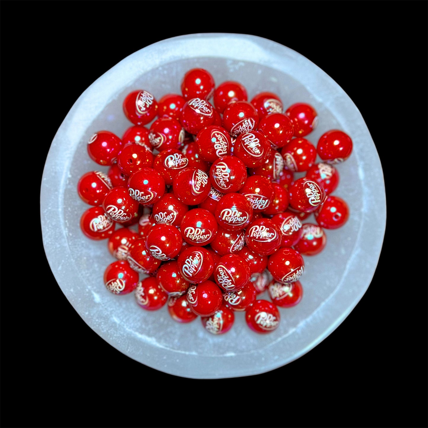 Soda "Dr.P" Acrylic Printed Bead