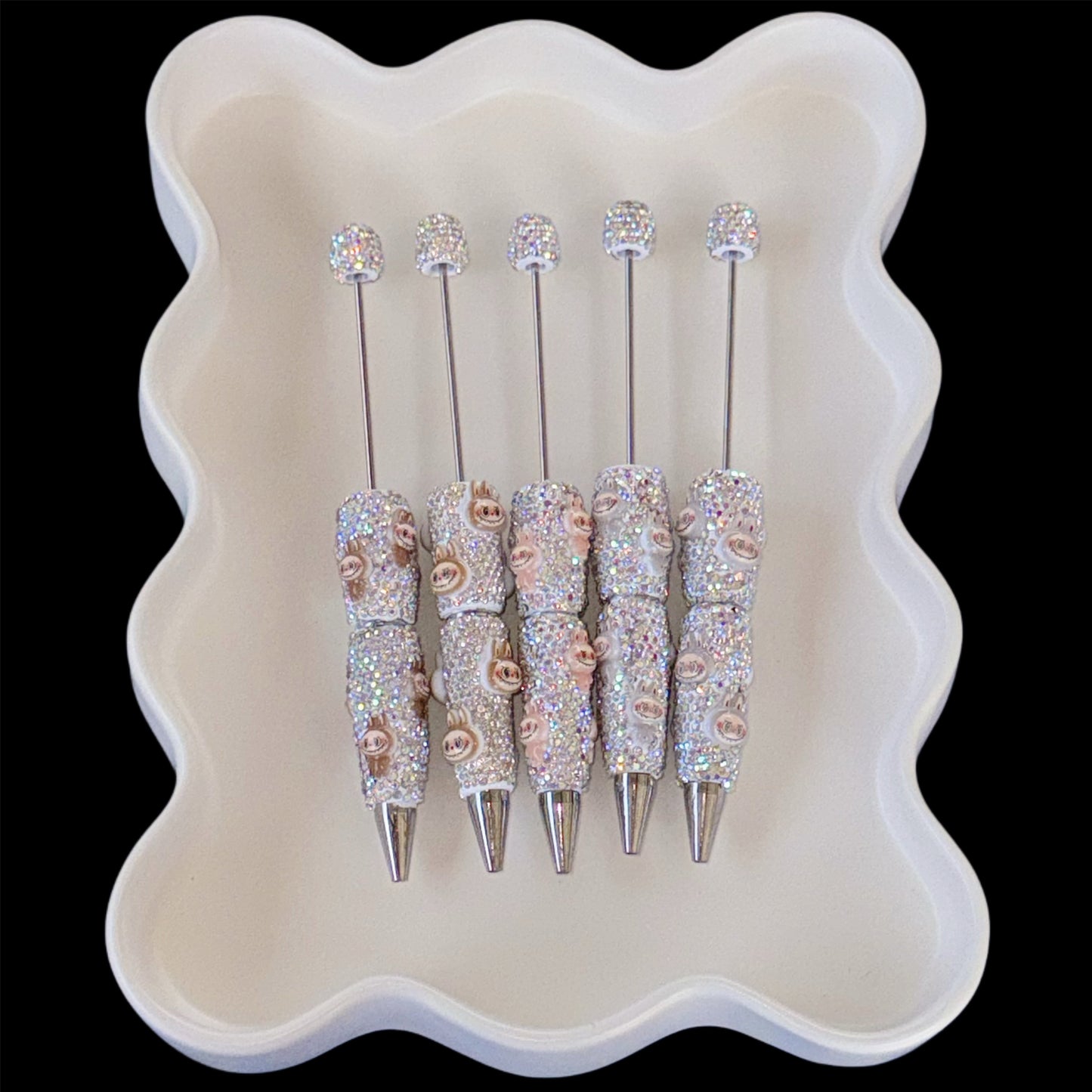 Labubu 6-10 Rhinestone Bead-able Pens NEW