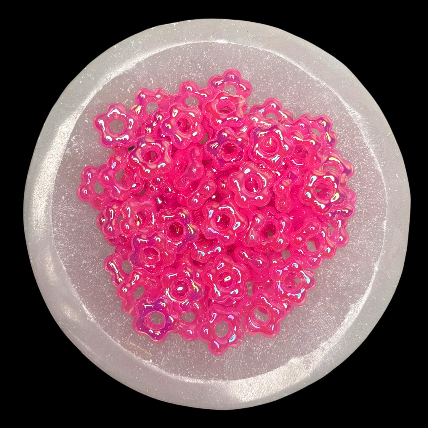 Opal "Pink" Daisy Spacer 20ct