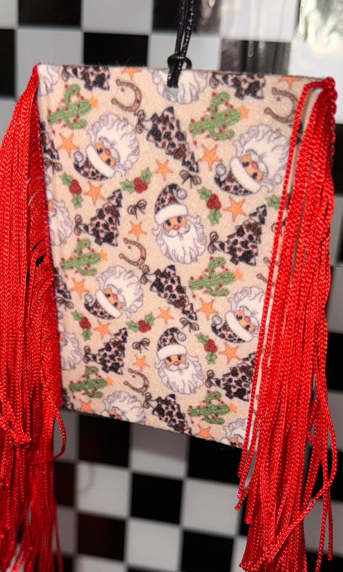 Western Vintage Santa Felt Freshie