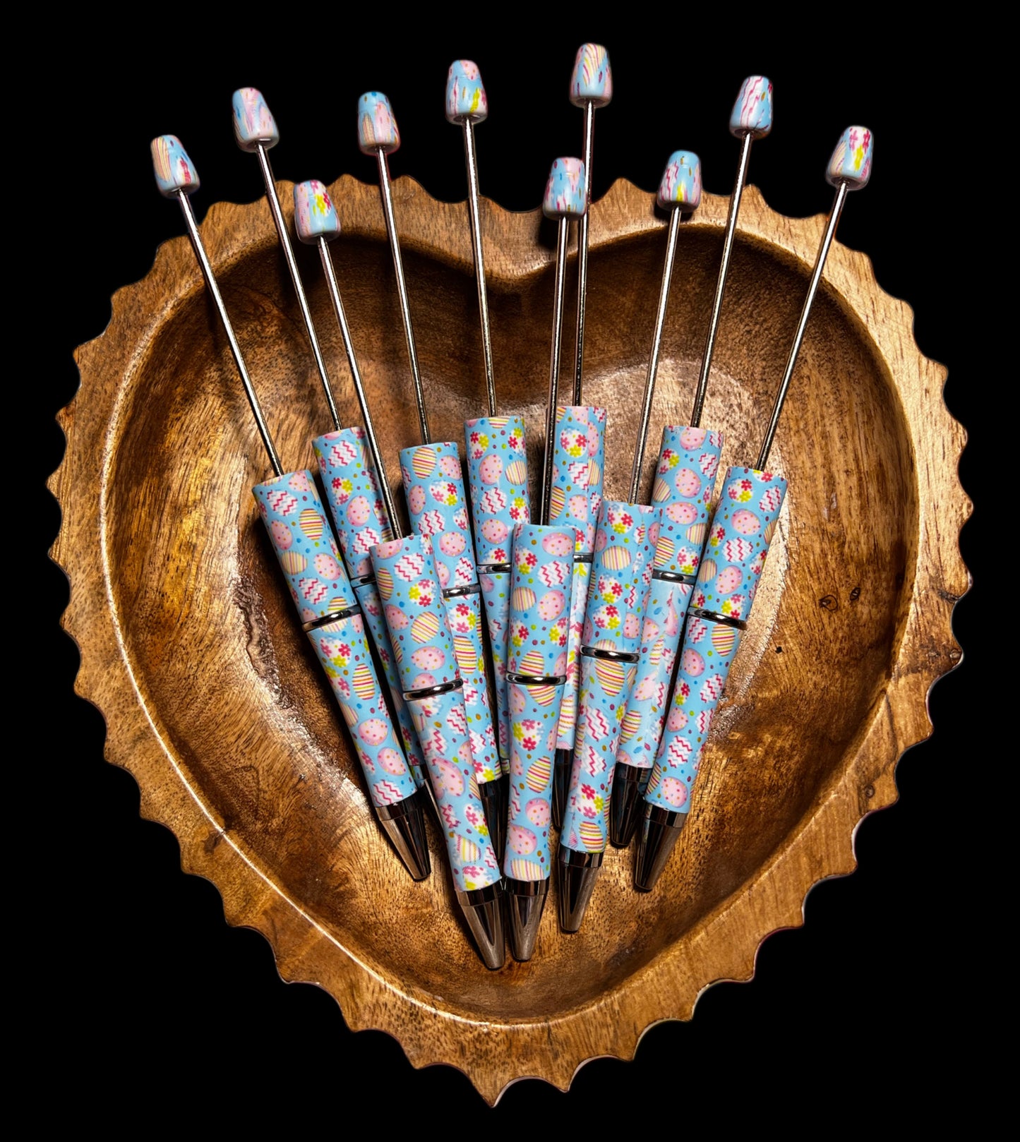 Blue Easter Beadable Pens