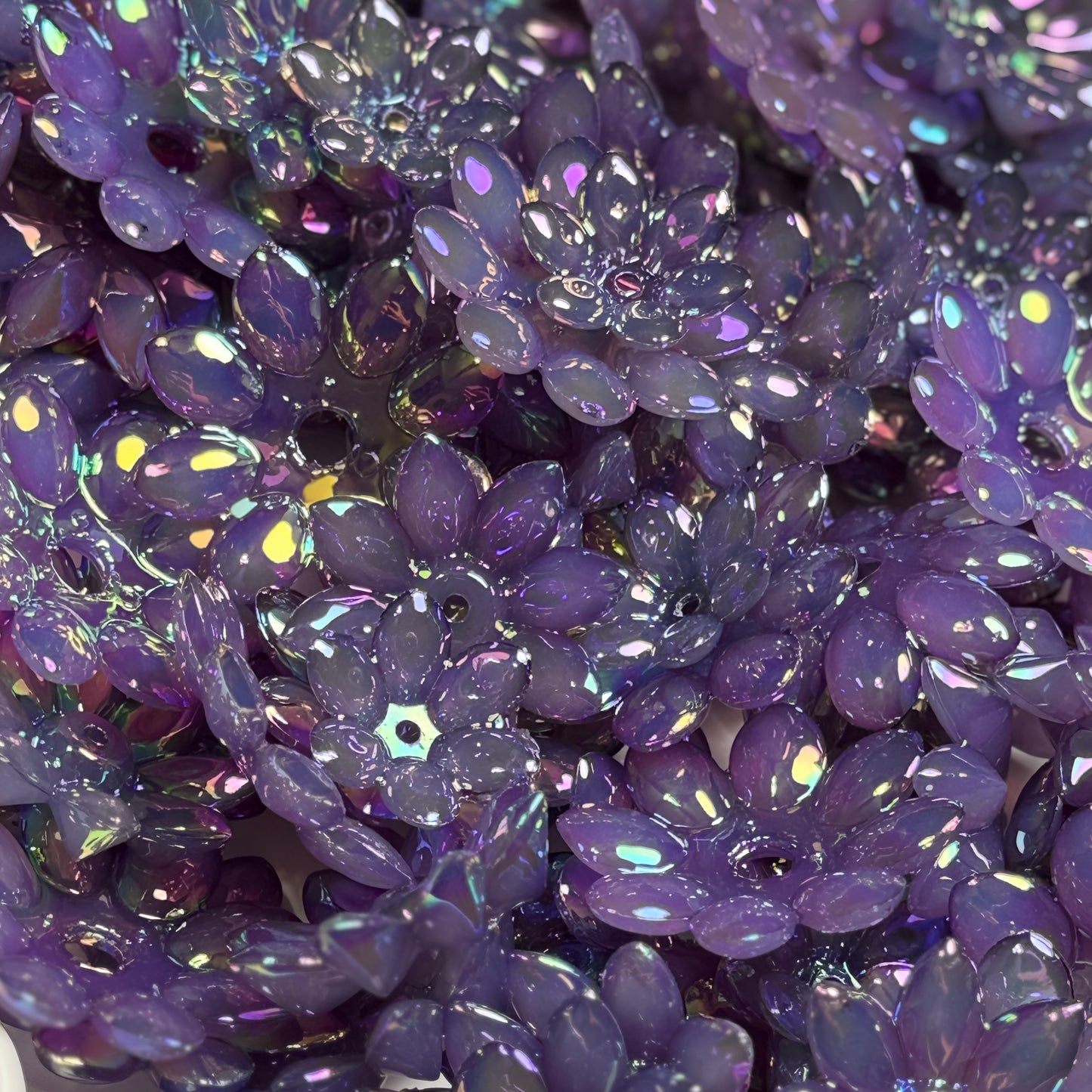 "UV Purple" Lotus Bead Set