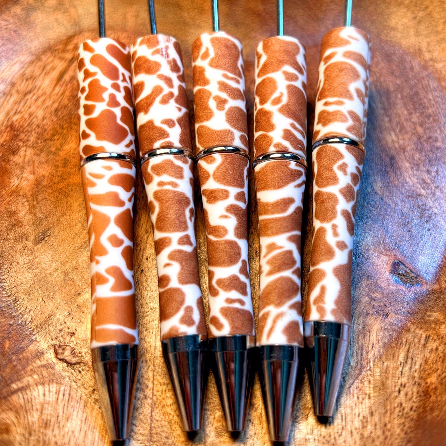 Brown Cow Beadable Pens