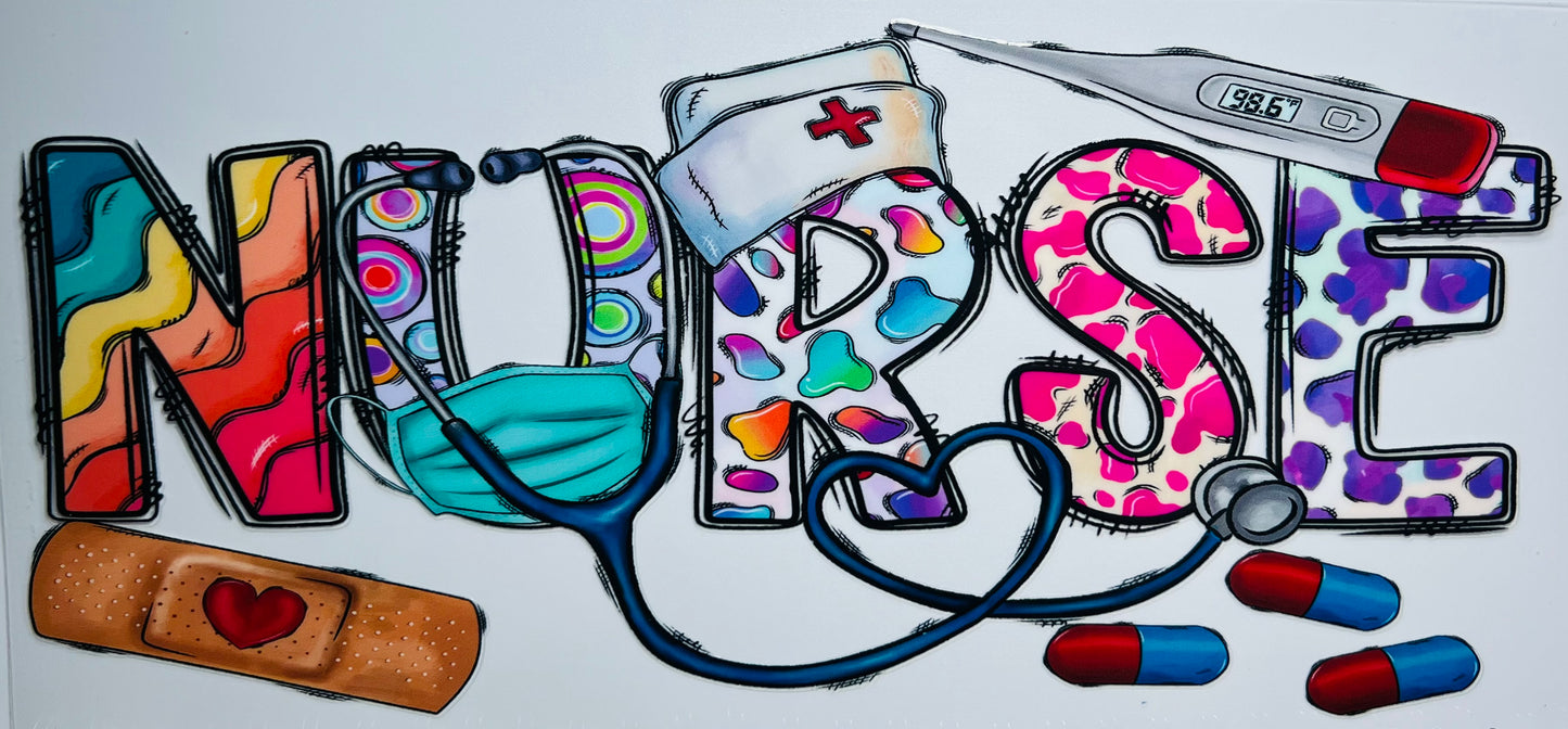 NURSE | UV DTF 16oz Wrap