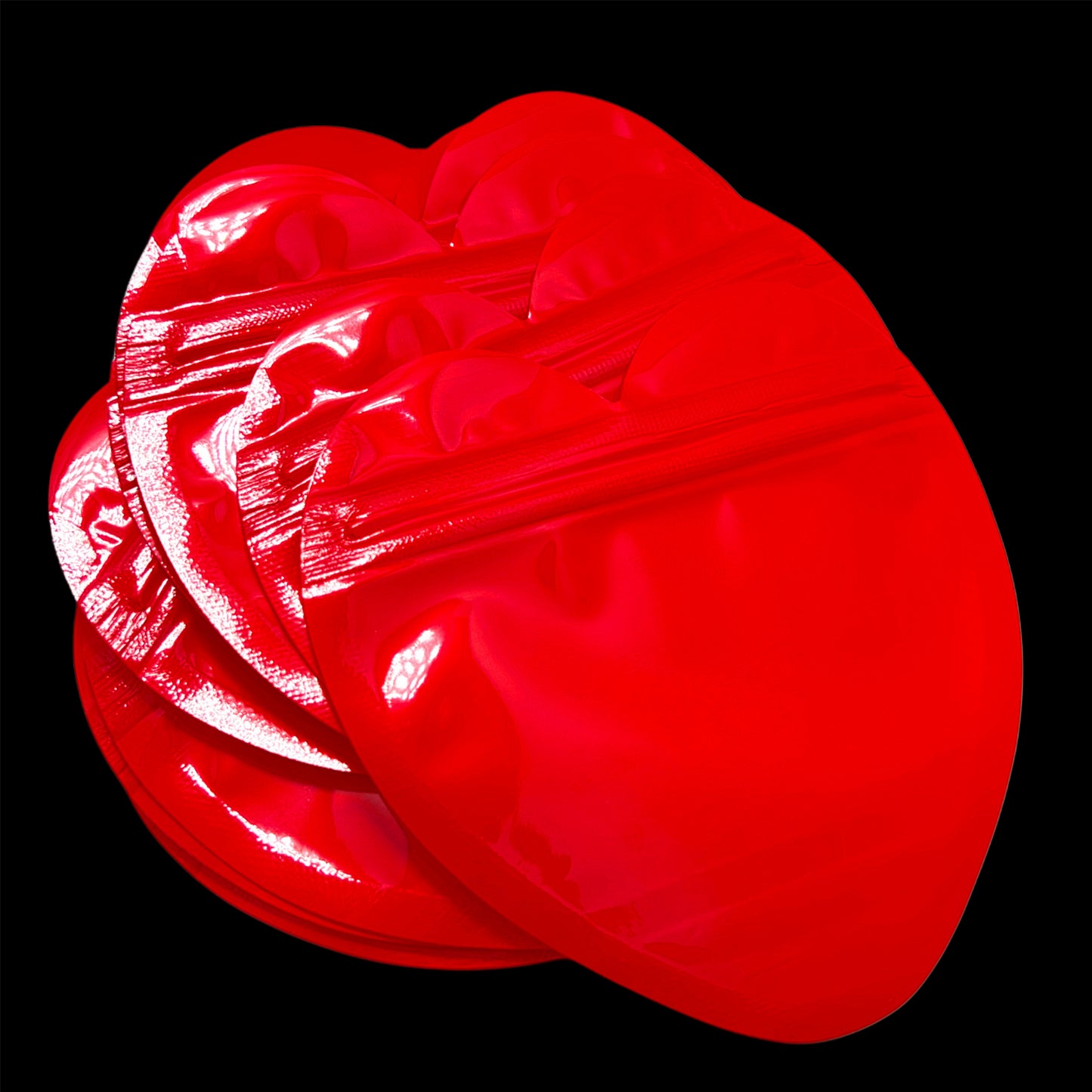 Red Heart Zip Bags