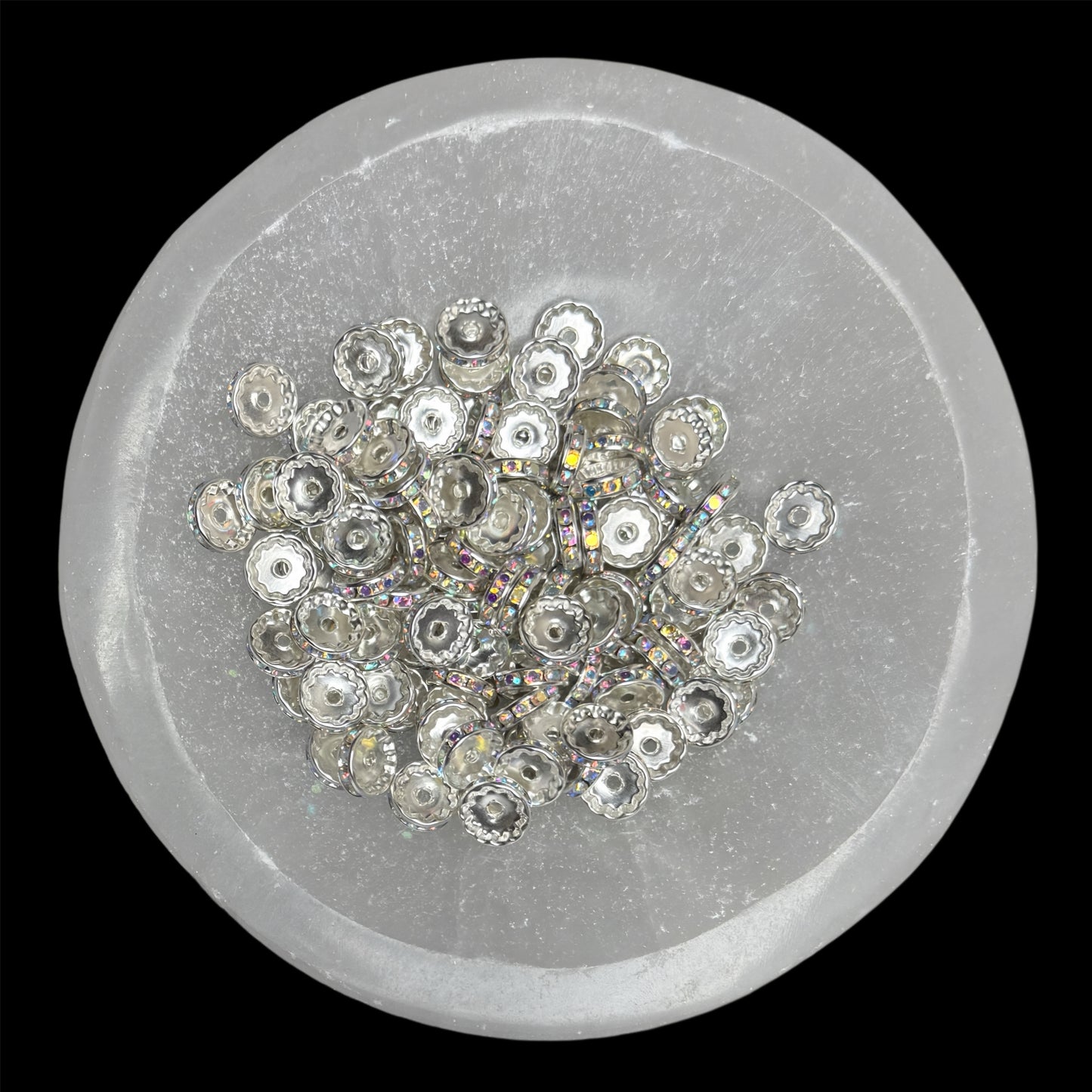 12mm AB Rhinestone Bead Spacer