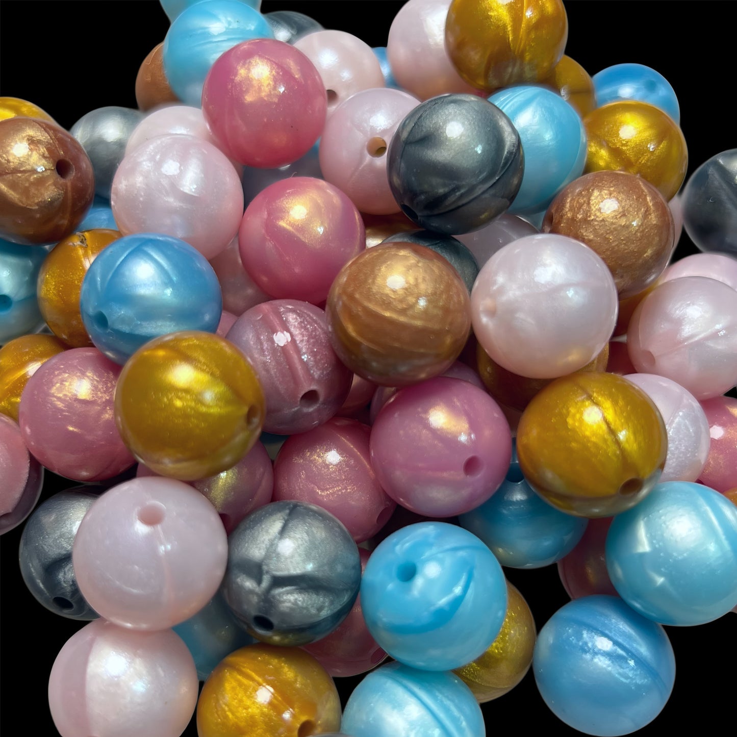 Opal Liquid Silicone 15mm - Bead Mix