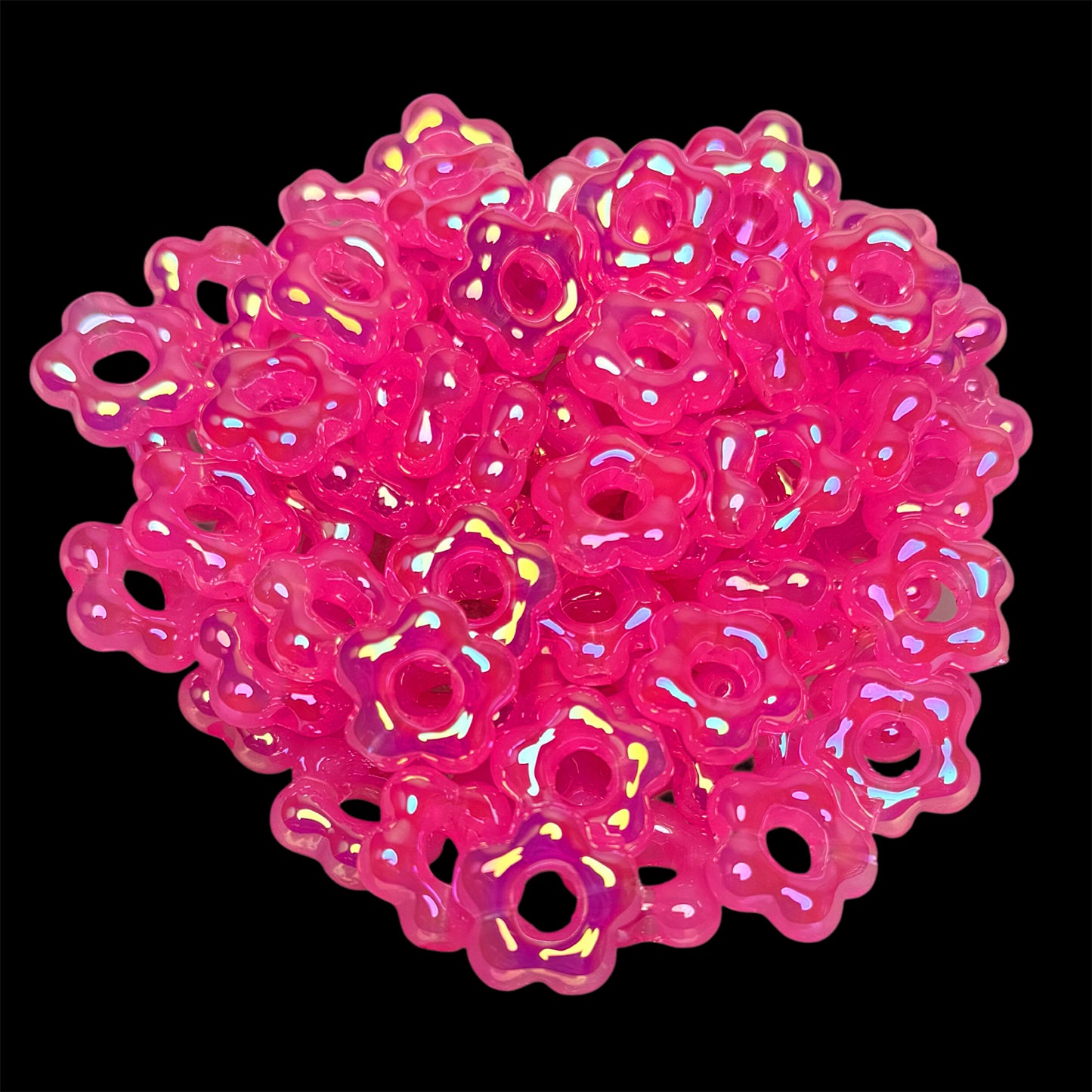 Opal "Pink" Daisy Spacer 20ct