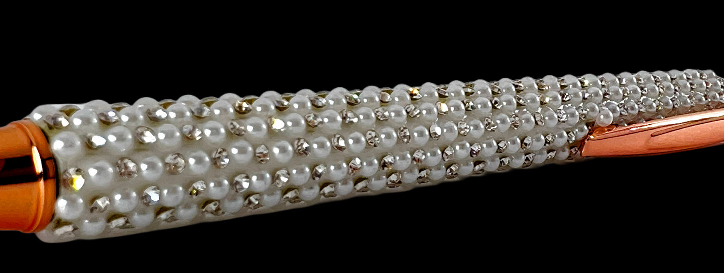 Pearl Rhinestone Pen