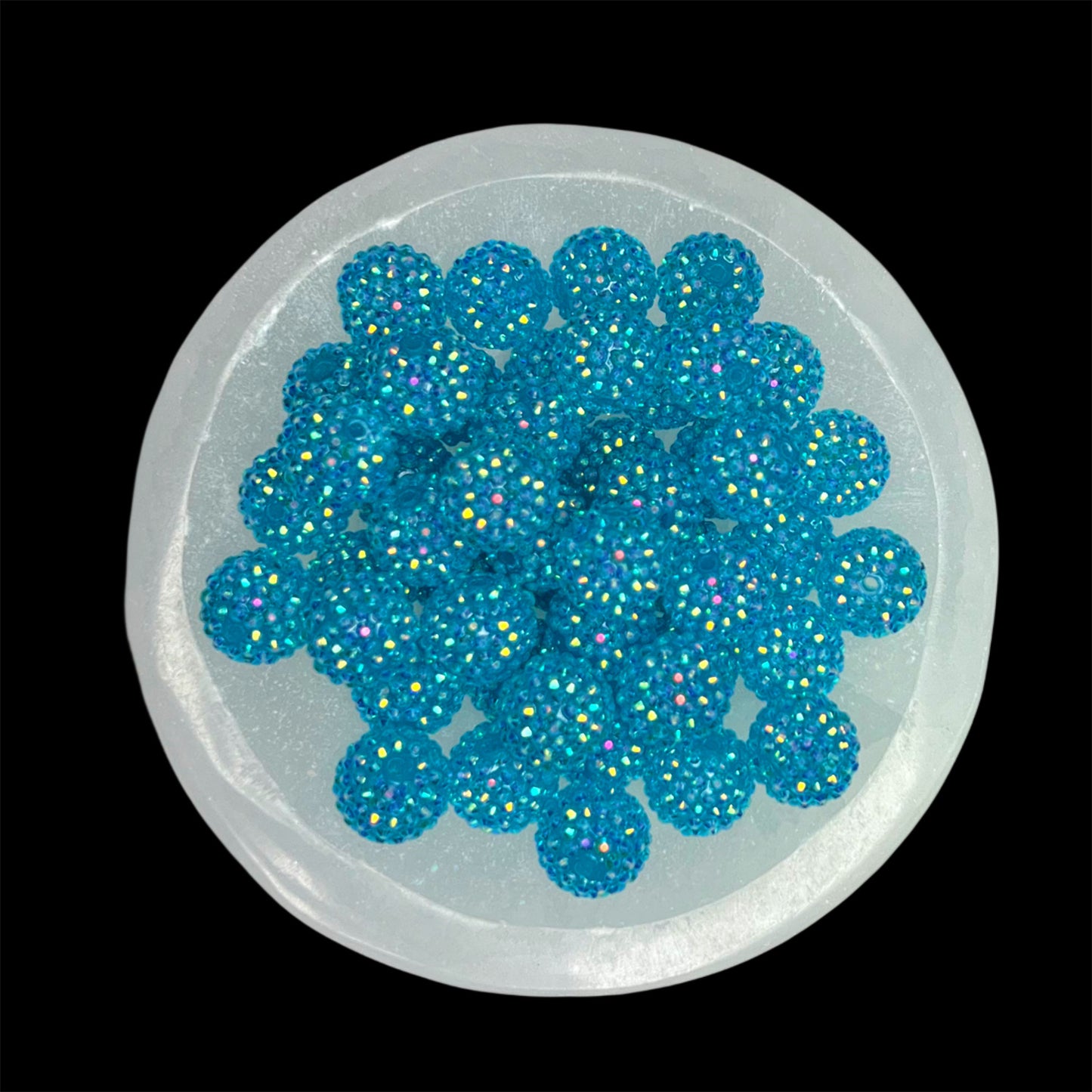 "AB Capri" Rhinestone Acrylic Bead (1 Count)