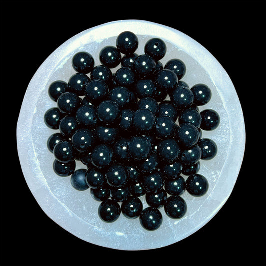 BLACK Liquid Silicone 15mm Bead