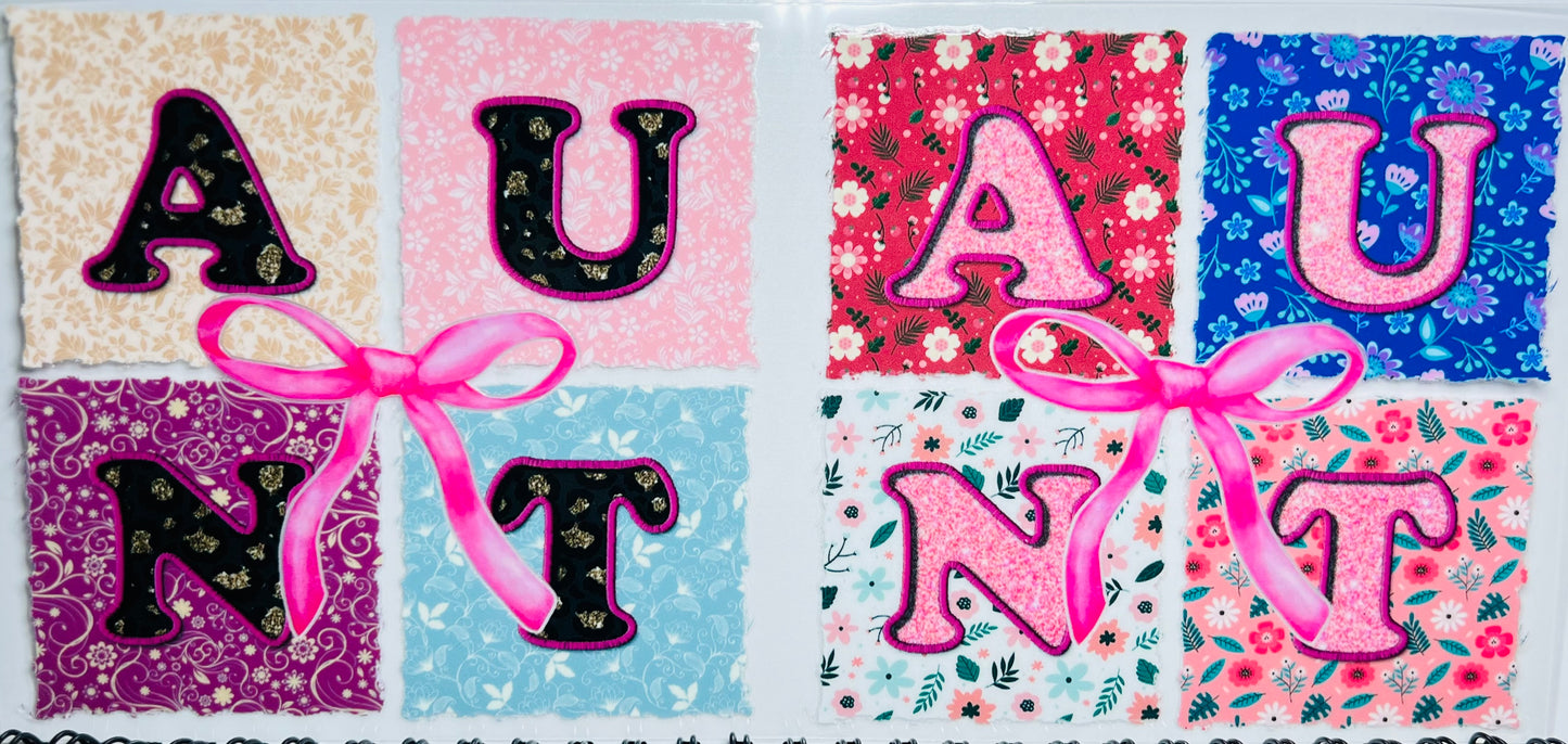 Family: Mamma, Nanna, Aunt | UV DTF 16oz Wrap