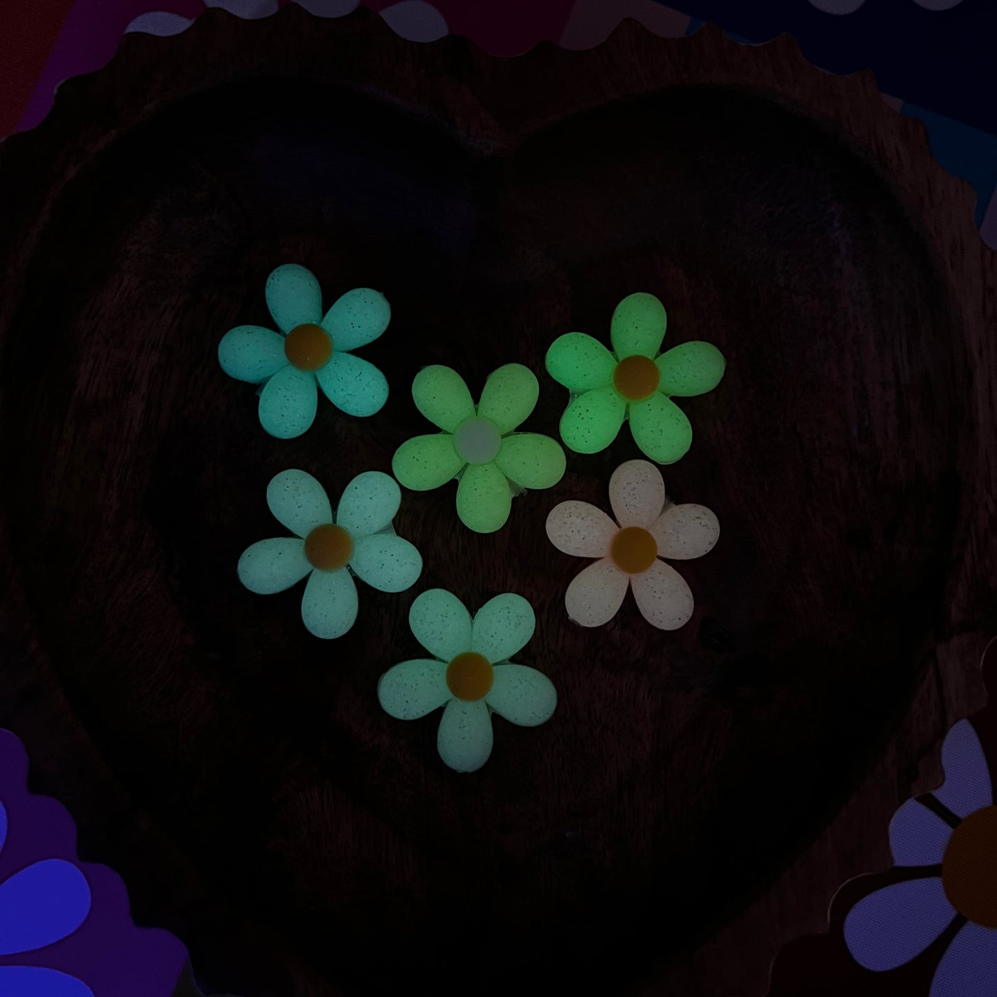 3D Light Purple Daisy (GLOW)