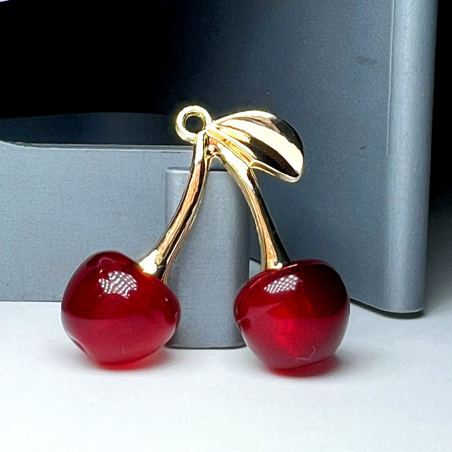 Gold Large Resin Cherries