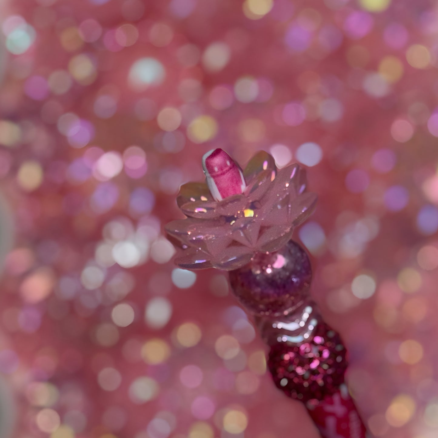 "UV Pink" Lotus Bead Set