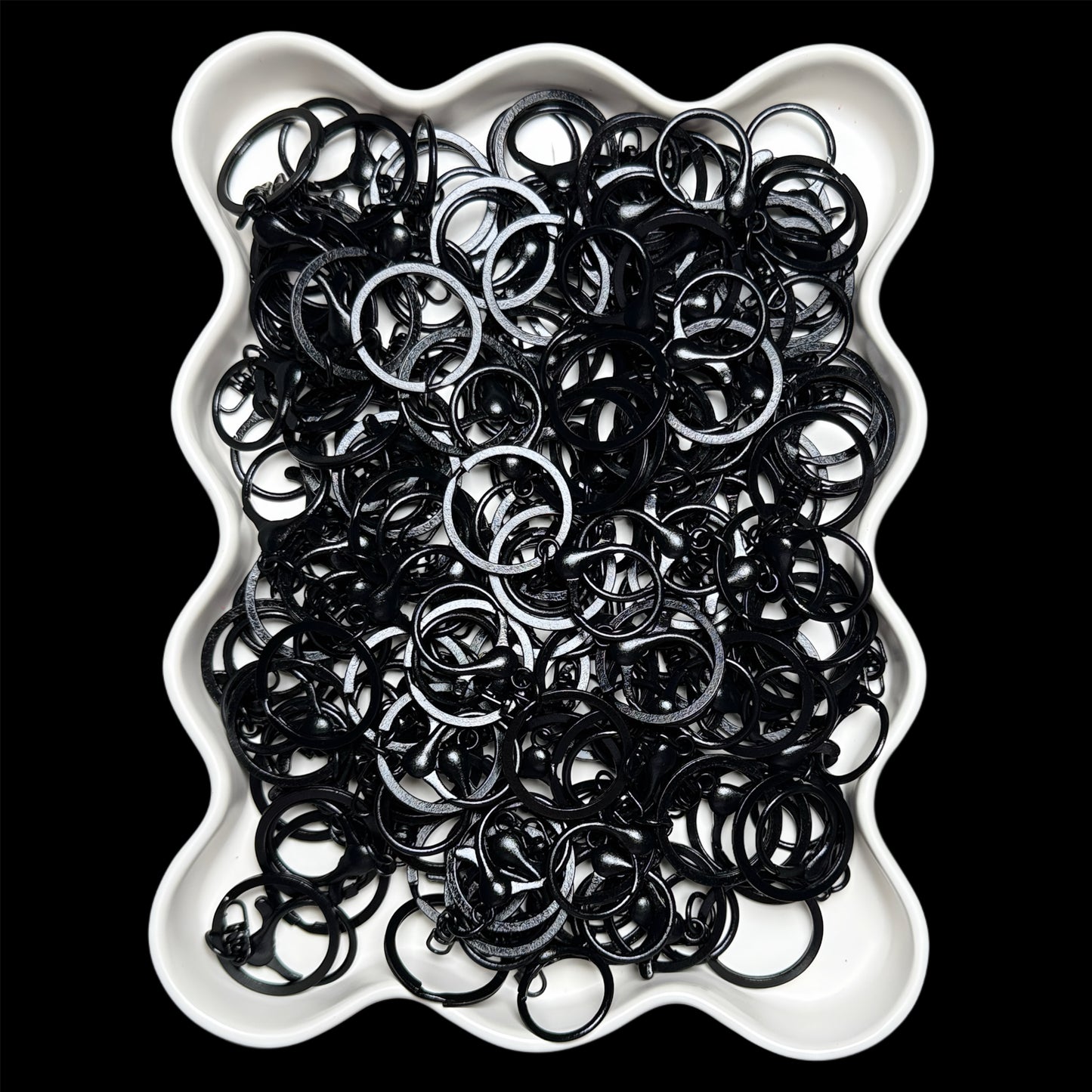 Black Keychain Ring Attachment