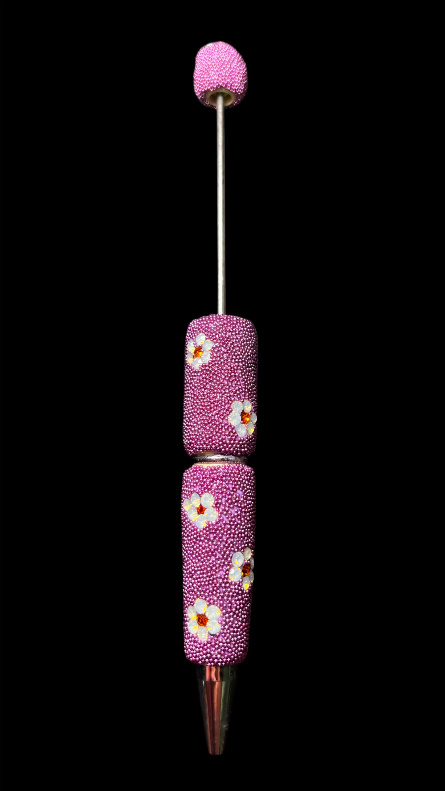 Fancy Pearl and Rhinestone Daisy Bead-able Pens