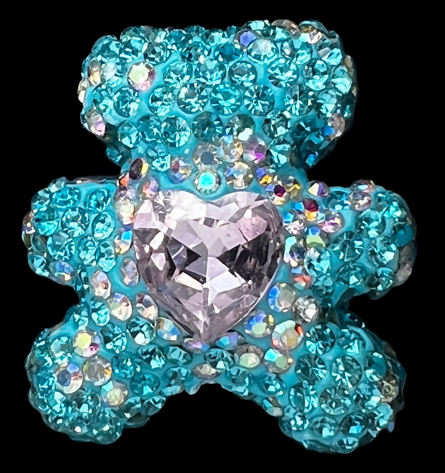 Teddy Bear Rhinestone Beads