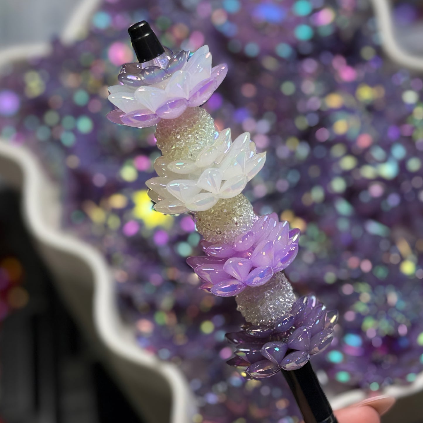 "UV Purple" Lotus Bead Set