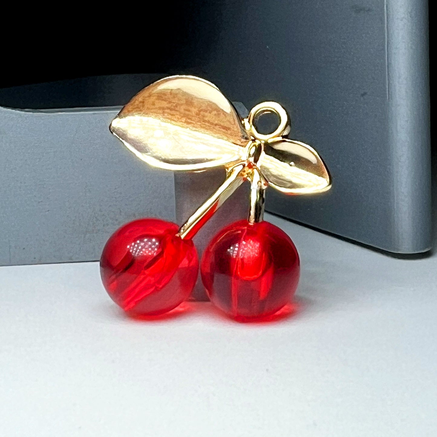 Gold Small Resin Cherries
