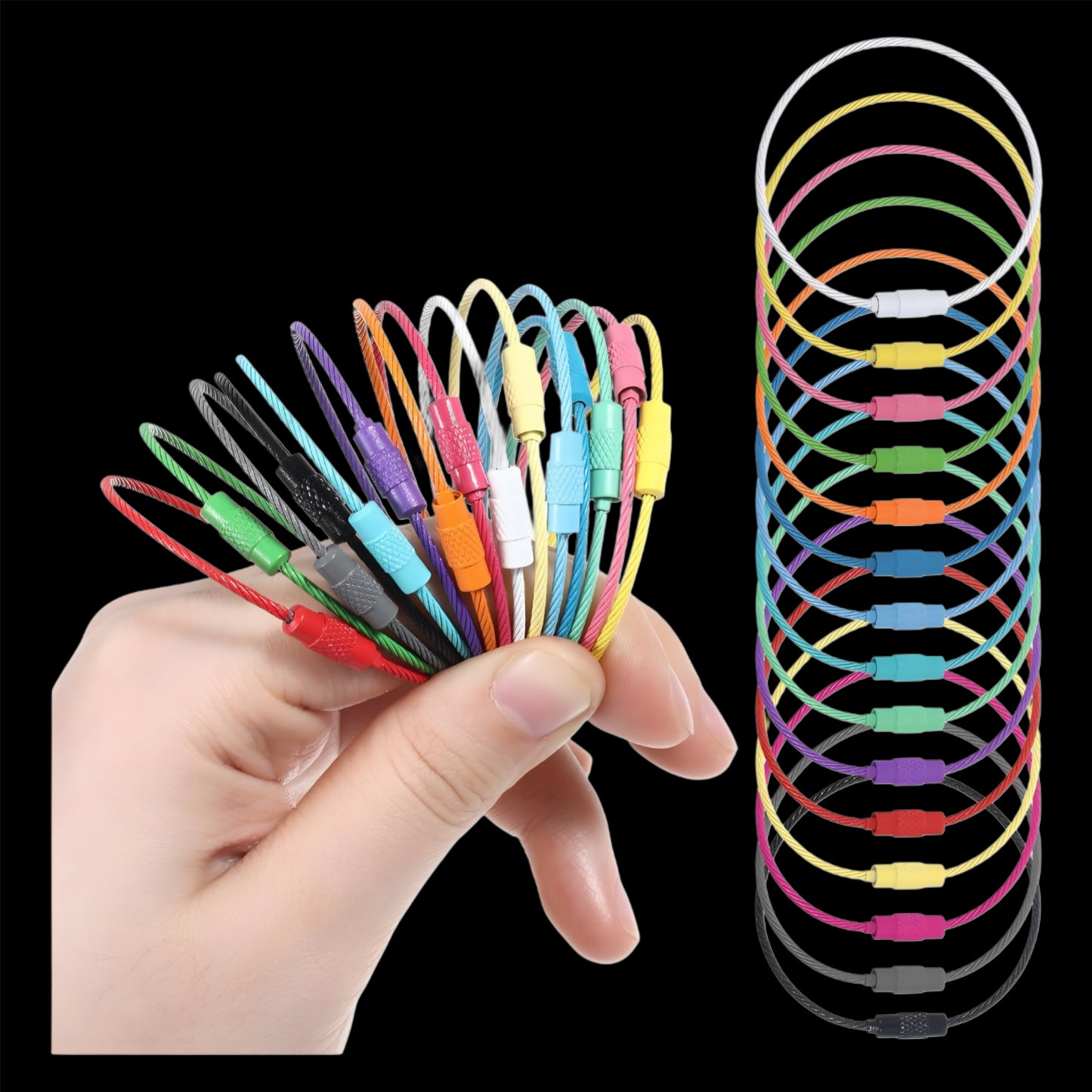 6in WIRE KEYCHAIN