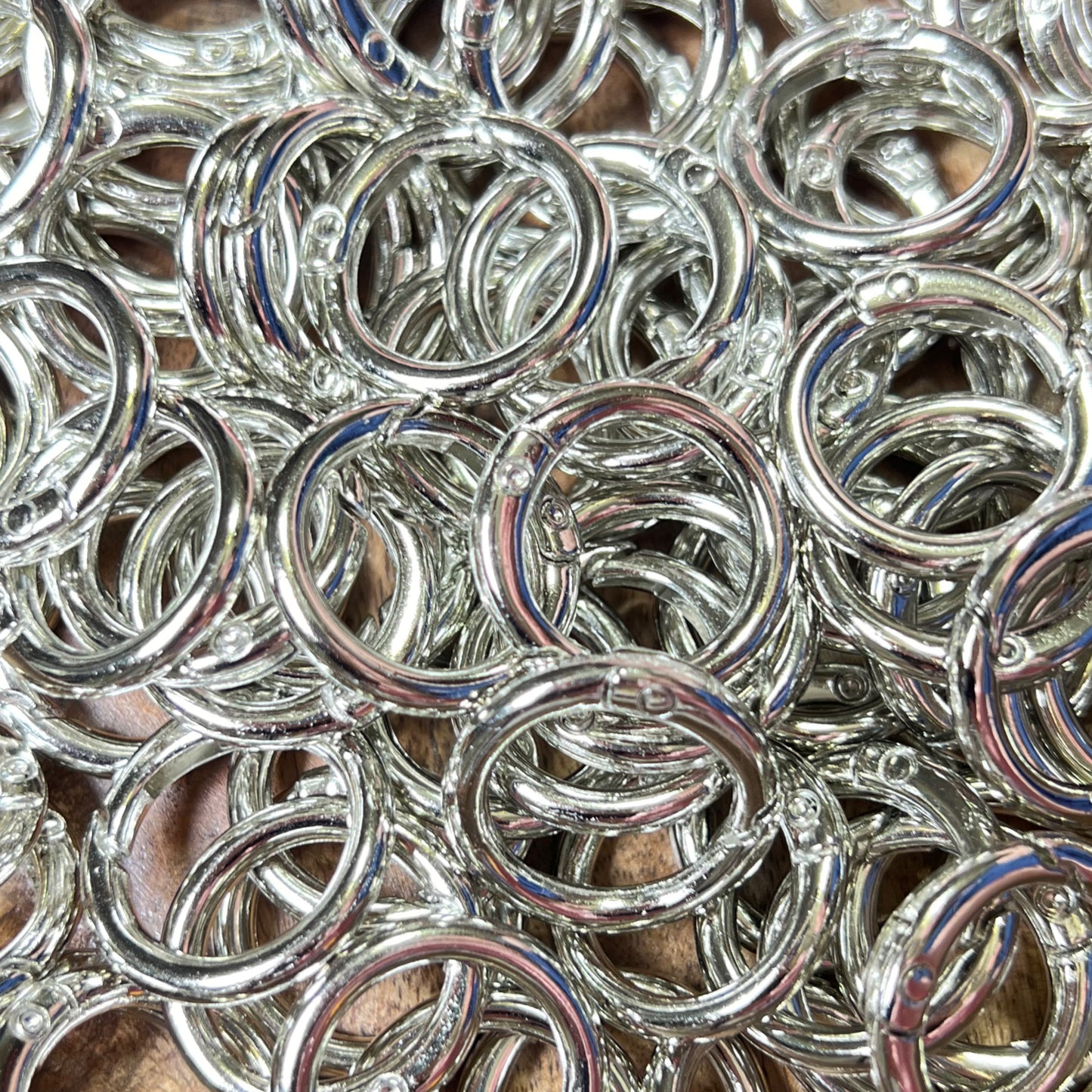"Silver" Metal Spring O'Ring Key Ring