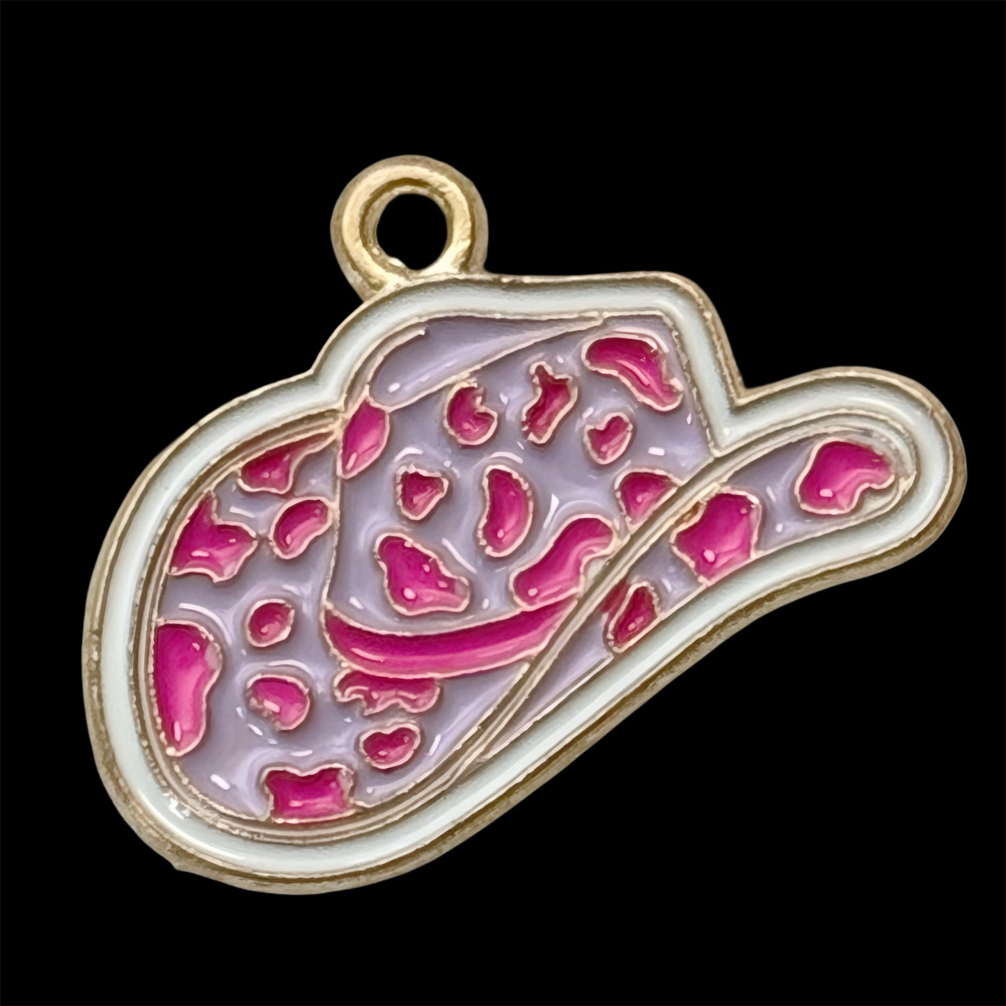 Gold Cowboy Hat Charm