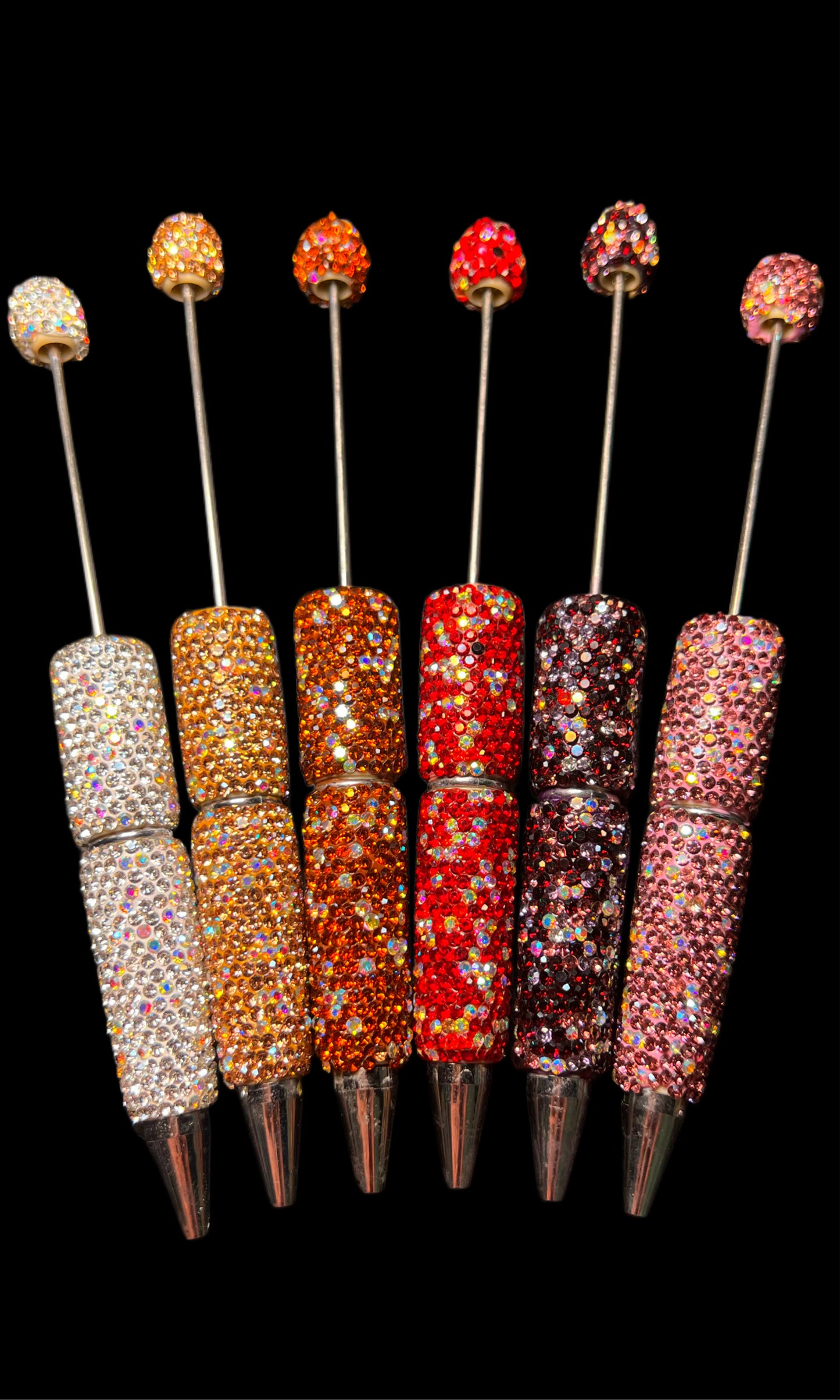 Fancy "AB" Rhinestone Bead-able Pens #1