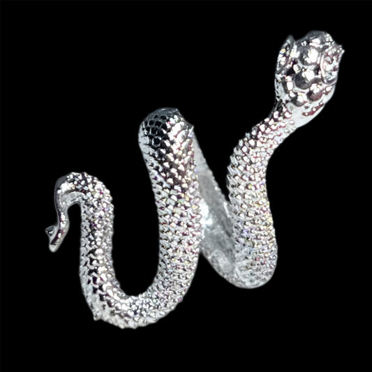 Snake Wrapped Metal Charm