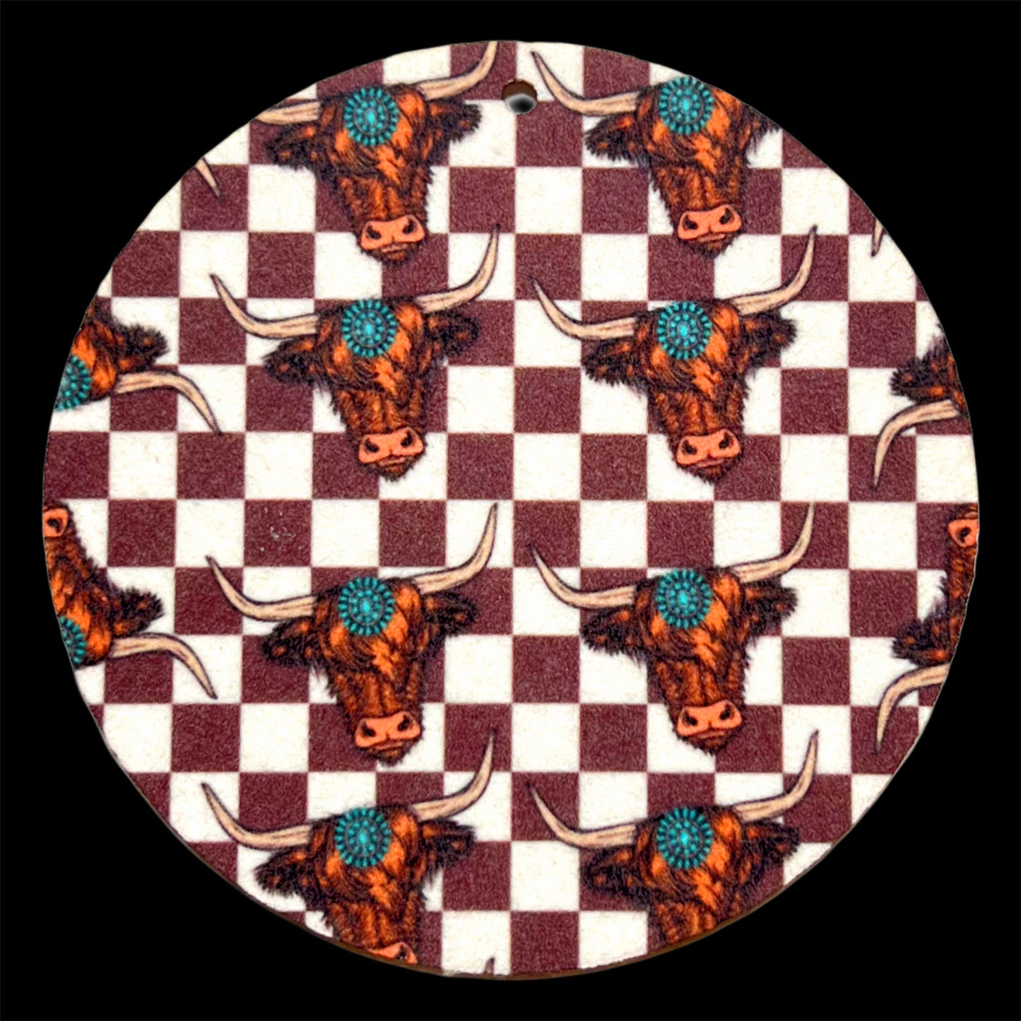 Brown Checkered Steer Freshie