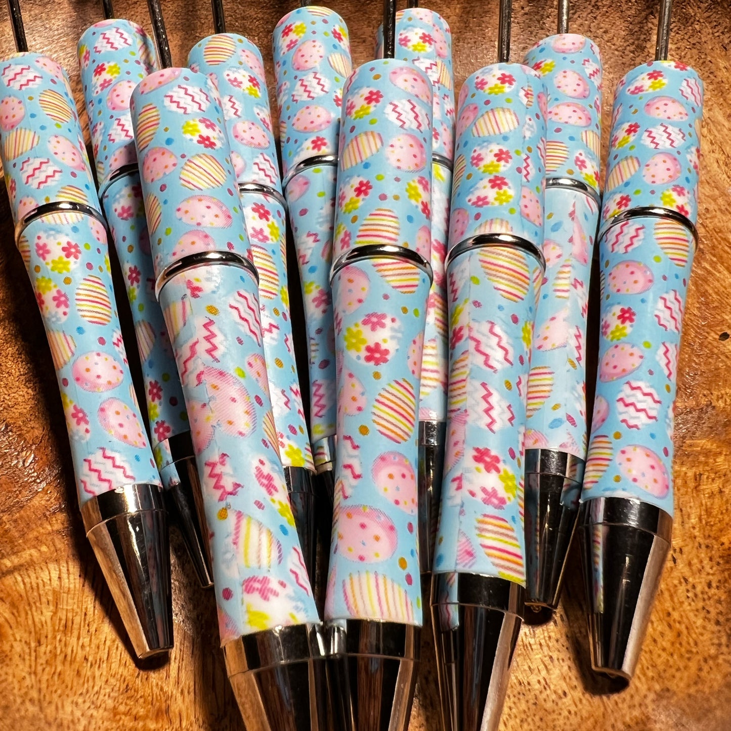 Blue Easter Beadable Pens