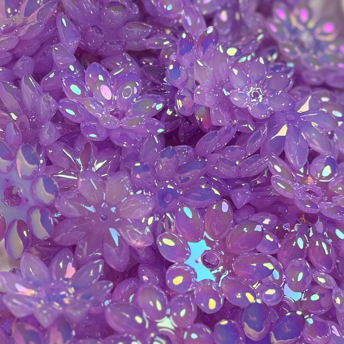 "UV Lilac" Lotus Bead Set