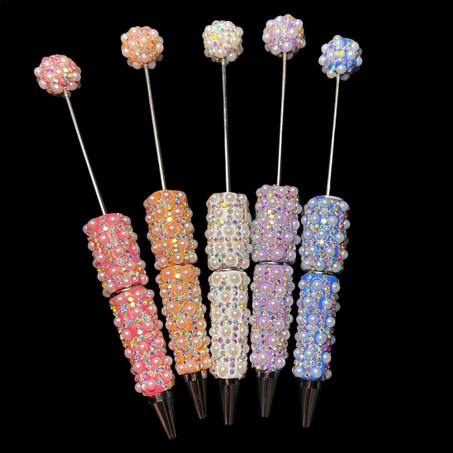 Fancy Pearl Rhinestone Bead-able Pens