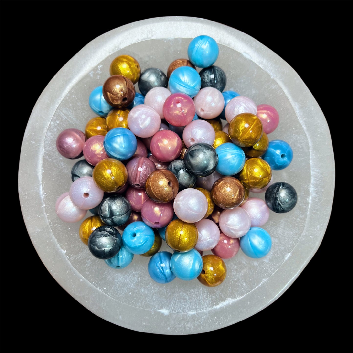 Opal Liquid Silicone 15mm - Bead Mix