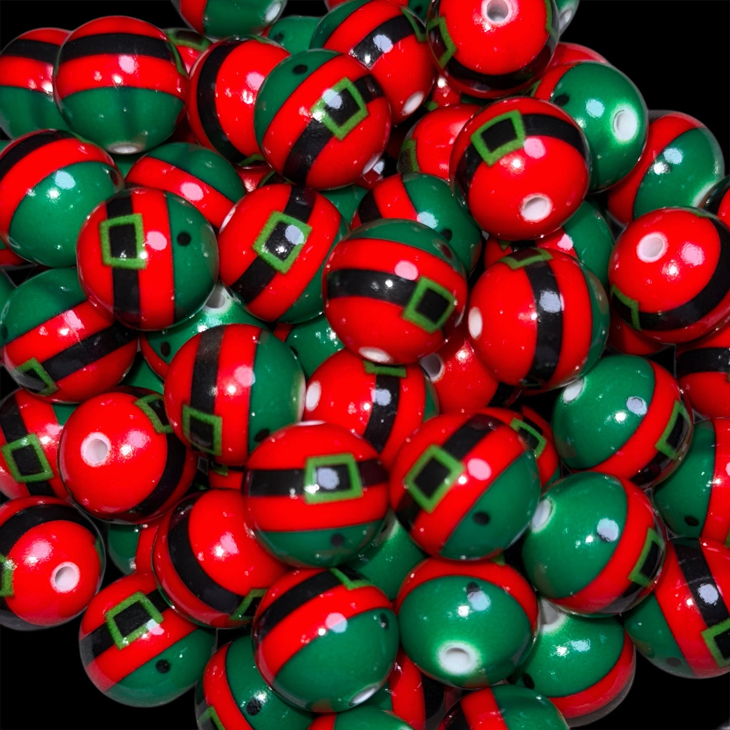 Elf Belt 18mm Acrylic Printed Bead