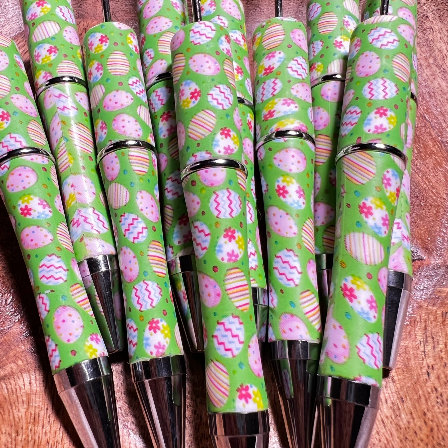 Green Easter Beadable Pens