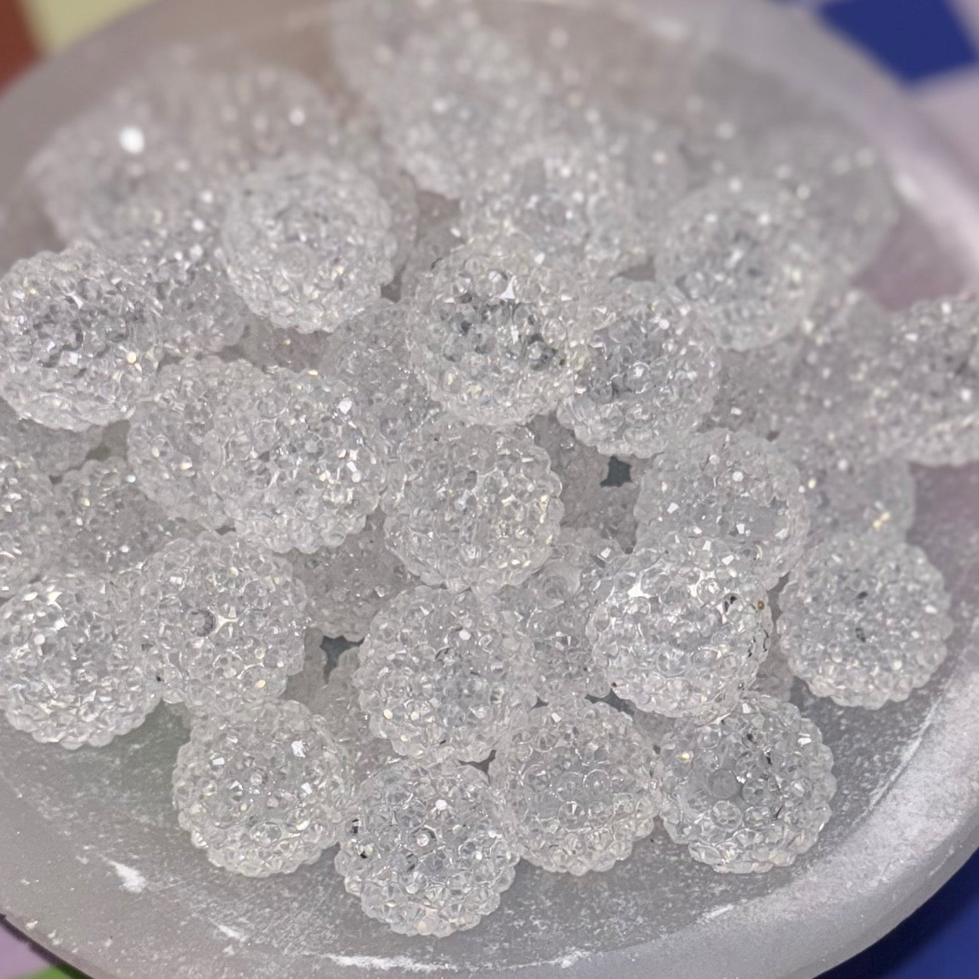 "Clear" Rhinestone Acrylic Bead (1 Count)