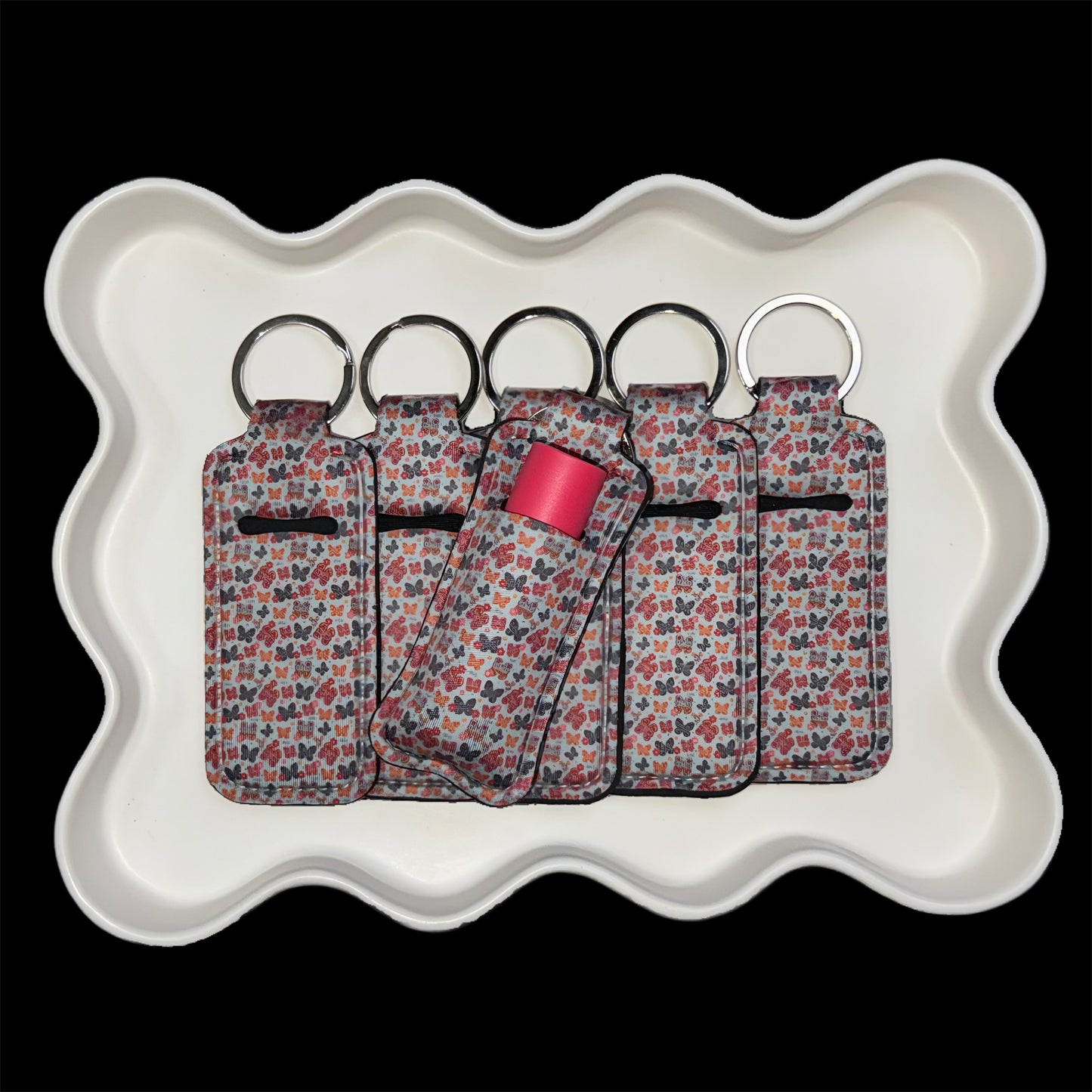 Autumn Butterfly - Chapstick Keychain Holder