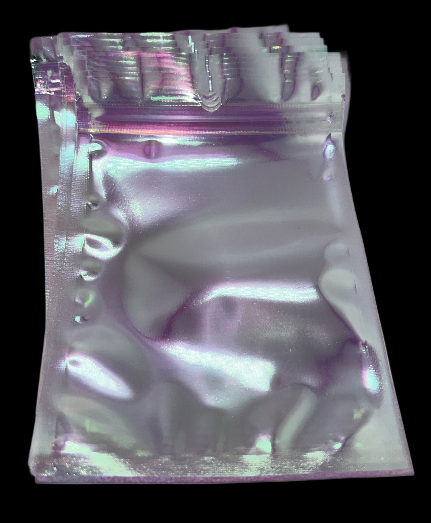 Pink Holographic Zip Bags 5x6.5