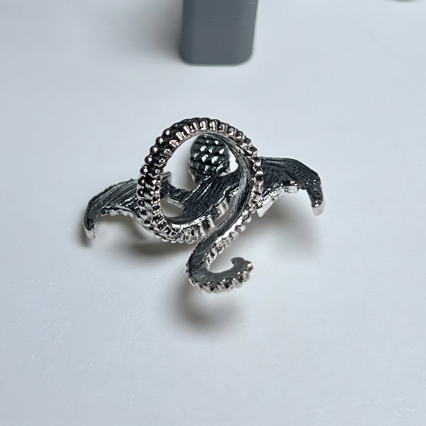 Dragon Wrapped Metal Charm