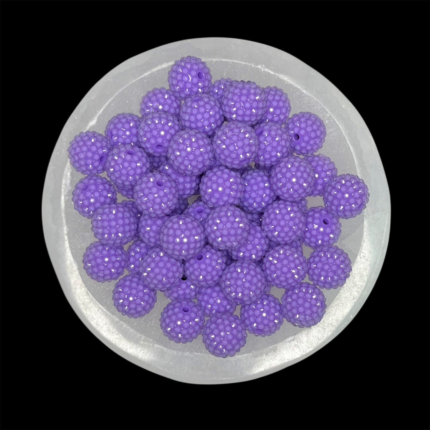 "Jelly Purple" Rhinestone Acrylic Bead (1 Count)
