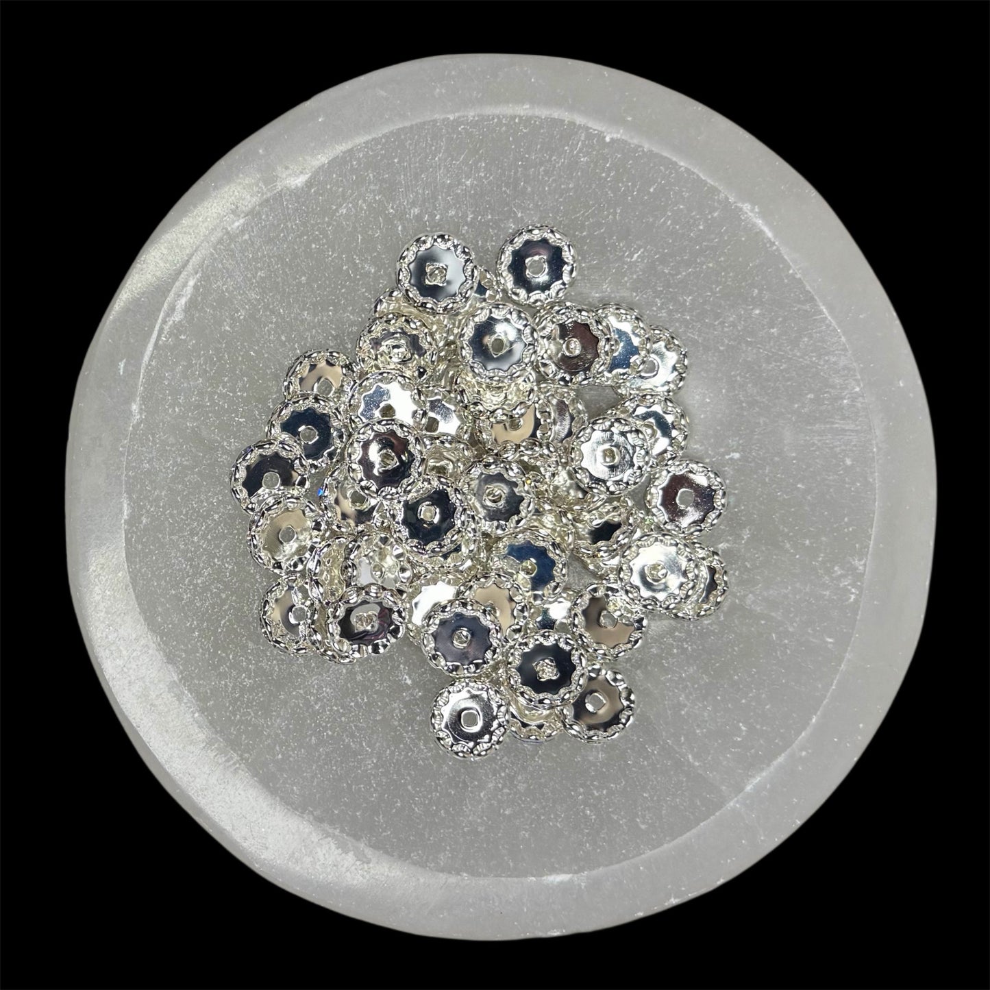 16mm Clear Wavy Bead Spacer