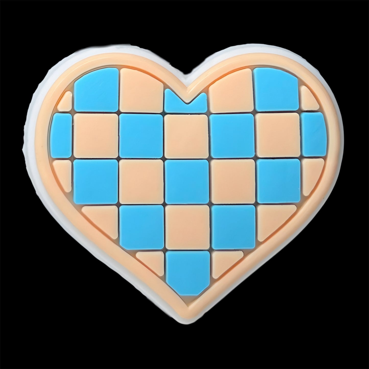 Checkered Heart Mix Focal
