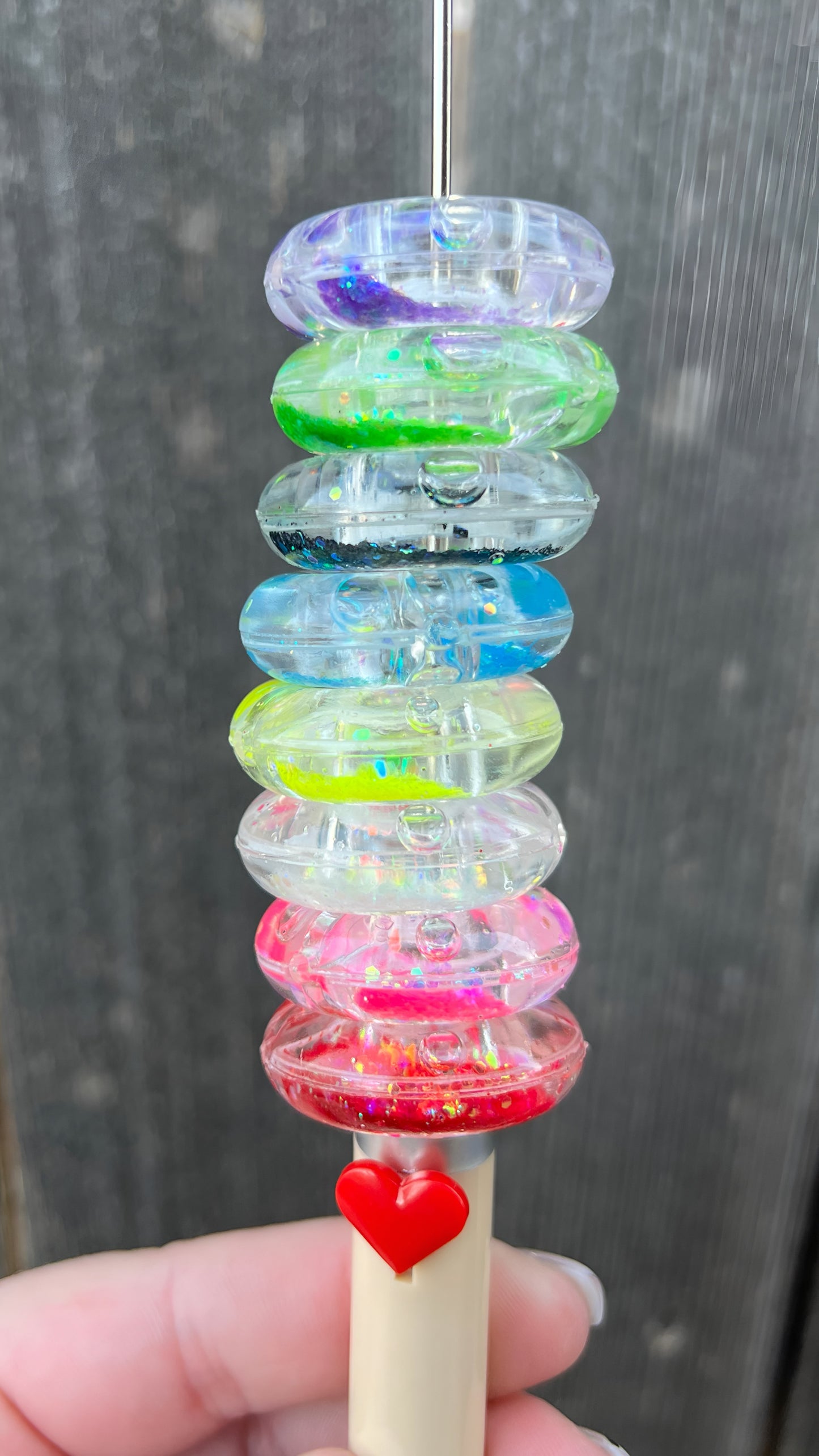 Water Donut Floaty Acrylic Bead Mix