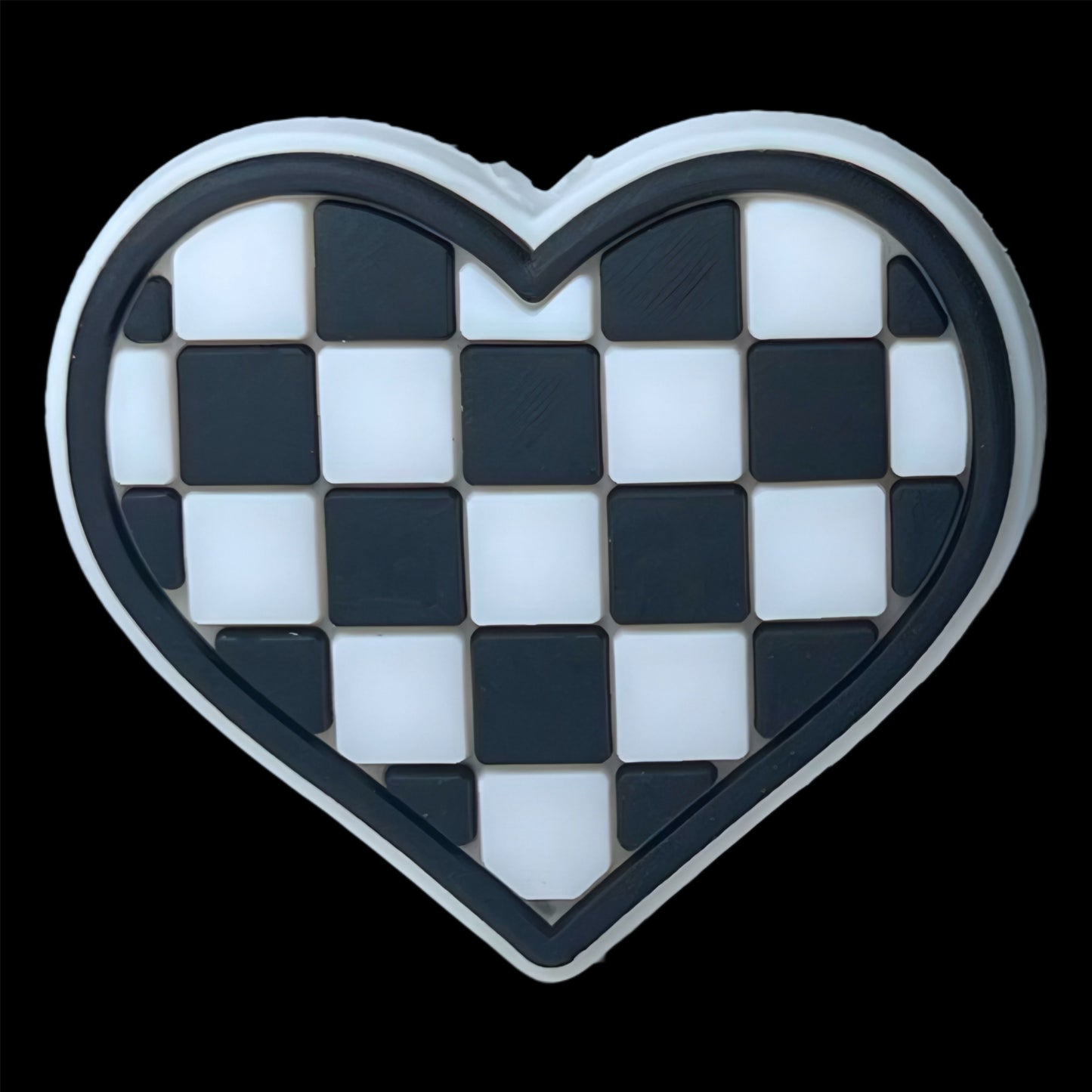 Checkered Heart Mix Focal