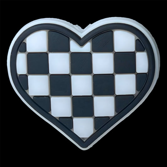 Checkered Heart Mix Focal