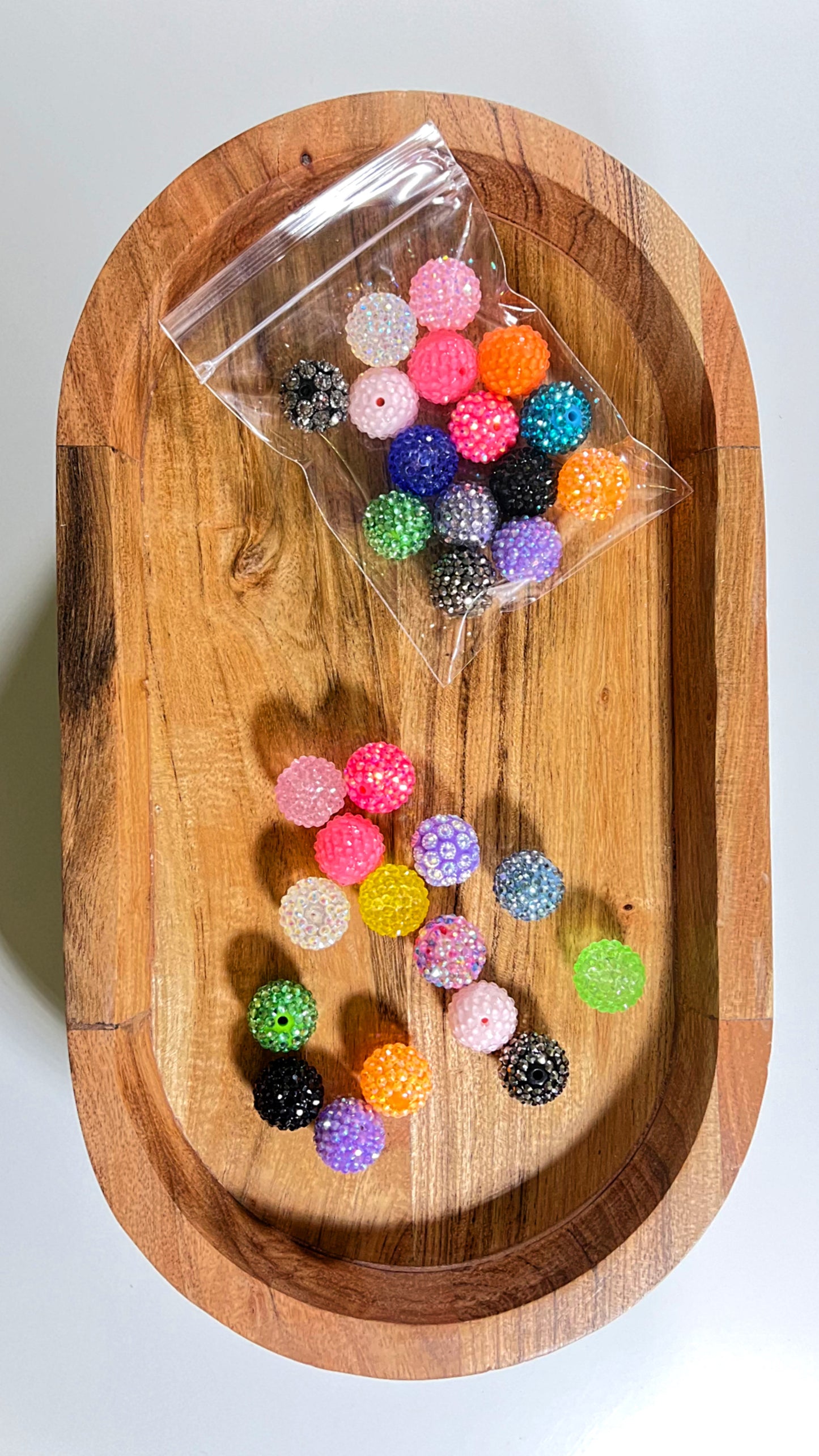 20mm Rhinestone Acrylic Bead (Random Mix)