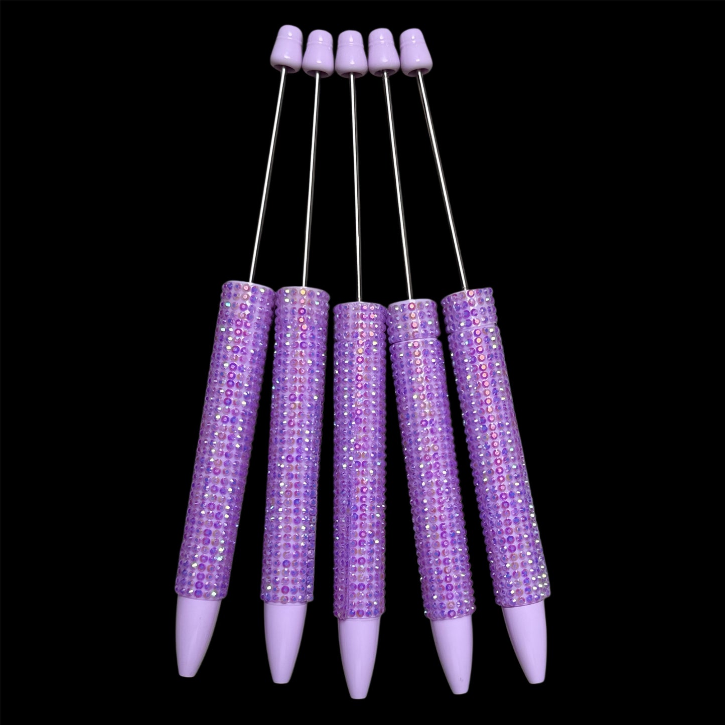 "Light Purple" New Rhinestone Bead-able Pens