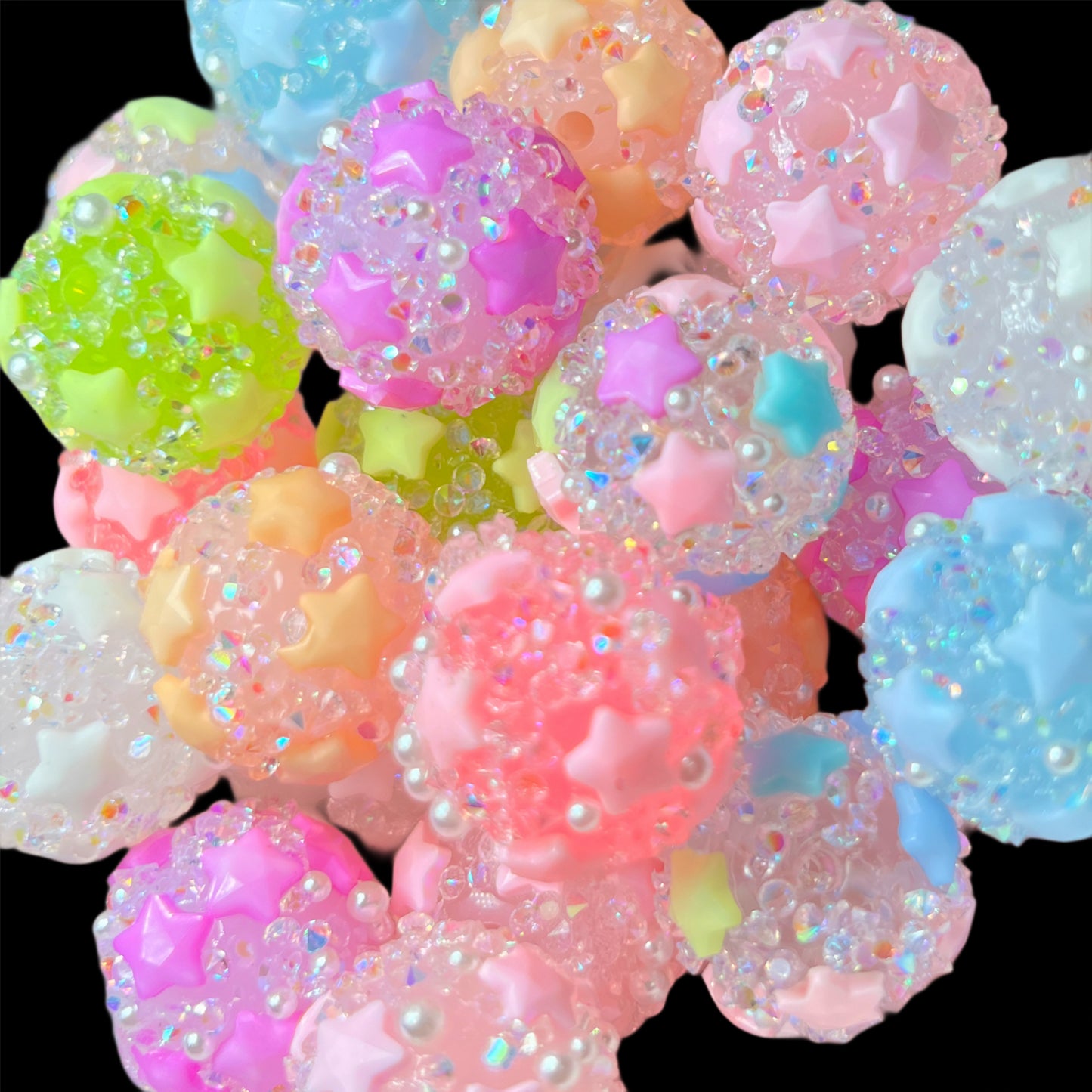 Star Sugar 18mm Beads