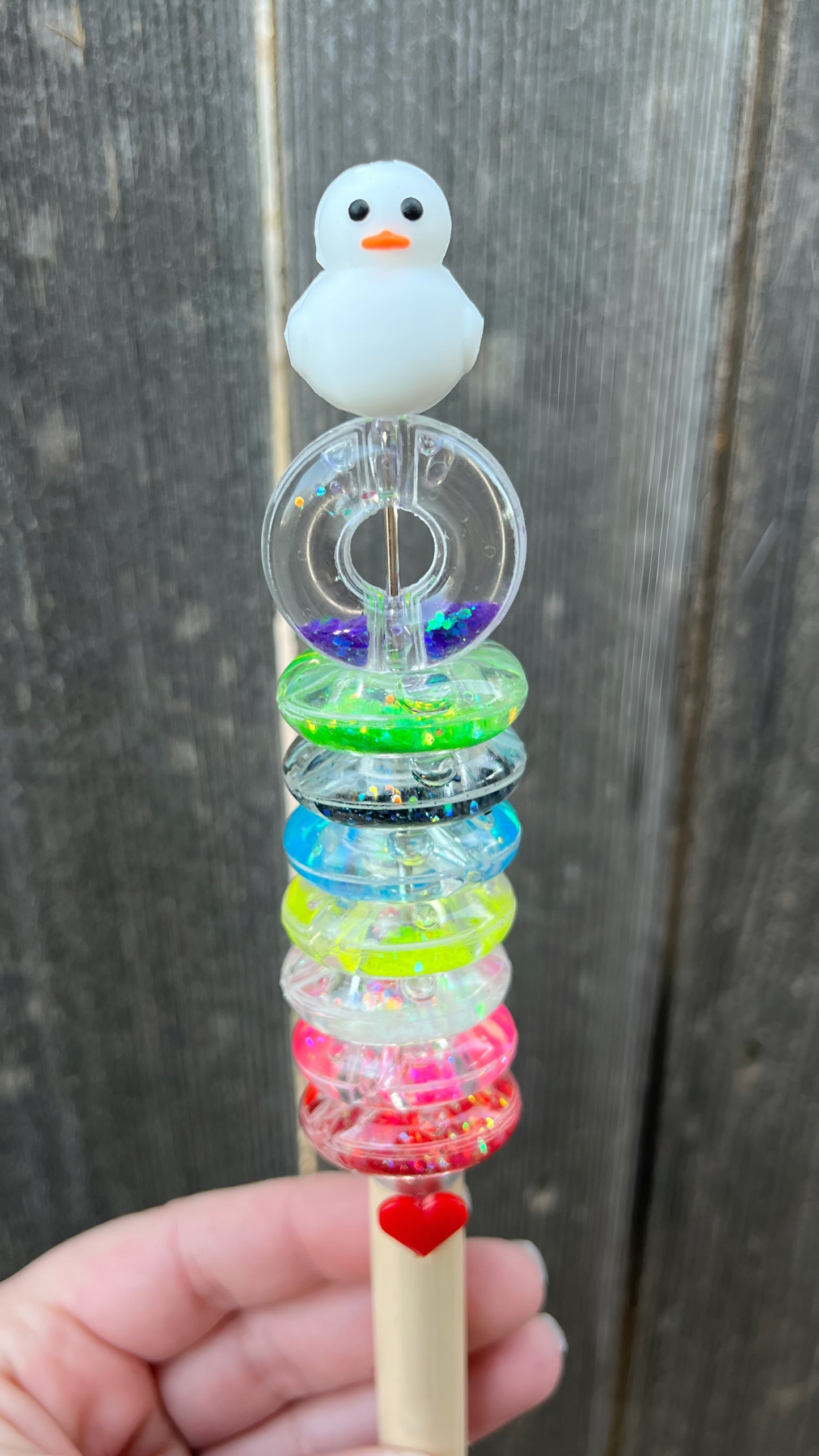 Water Donut Floaty Acrylic Bead Mix